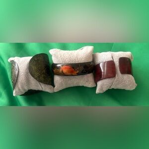 Vtg Brown and Green Decorative Bangles & bracelet